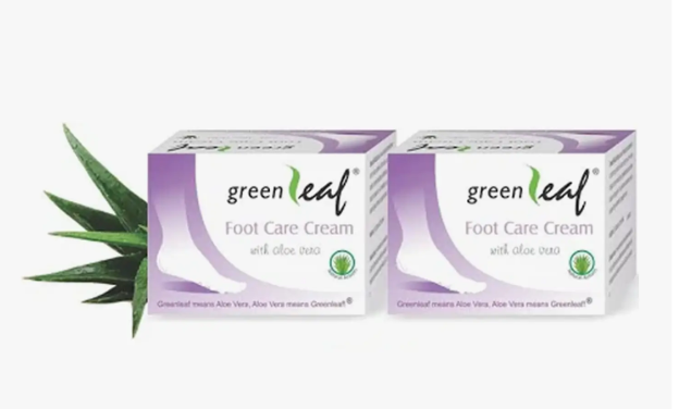 Care Cream Green Leaf Foot pack of 2