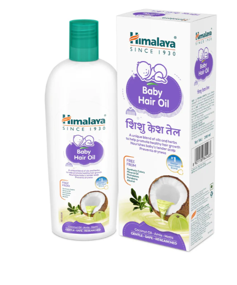 Himalaya Baby Hair Oil 200 ml pack of 2