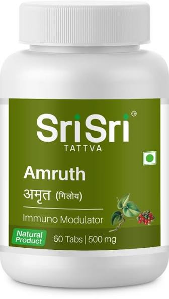 Sri Sri Tattva Amruth (Giloy) 500mg Table pack of 3