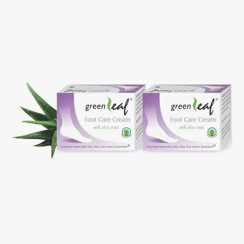 Care Cream Green Leaf Foot pack of 2