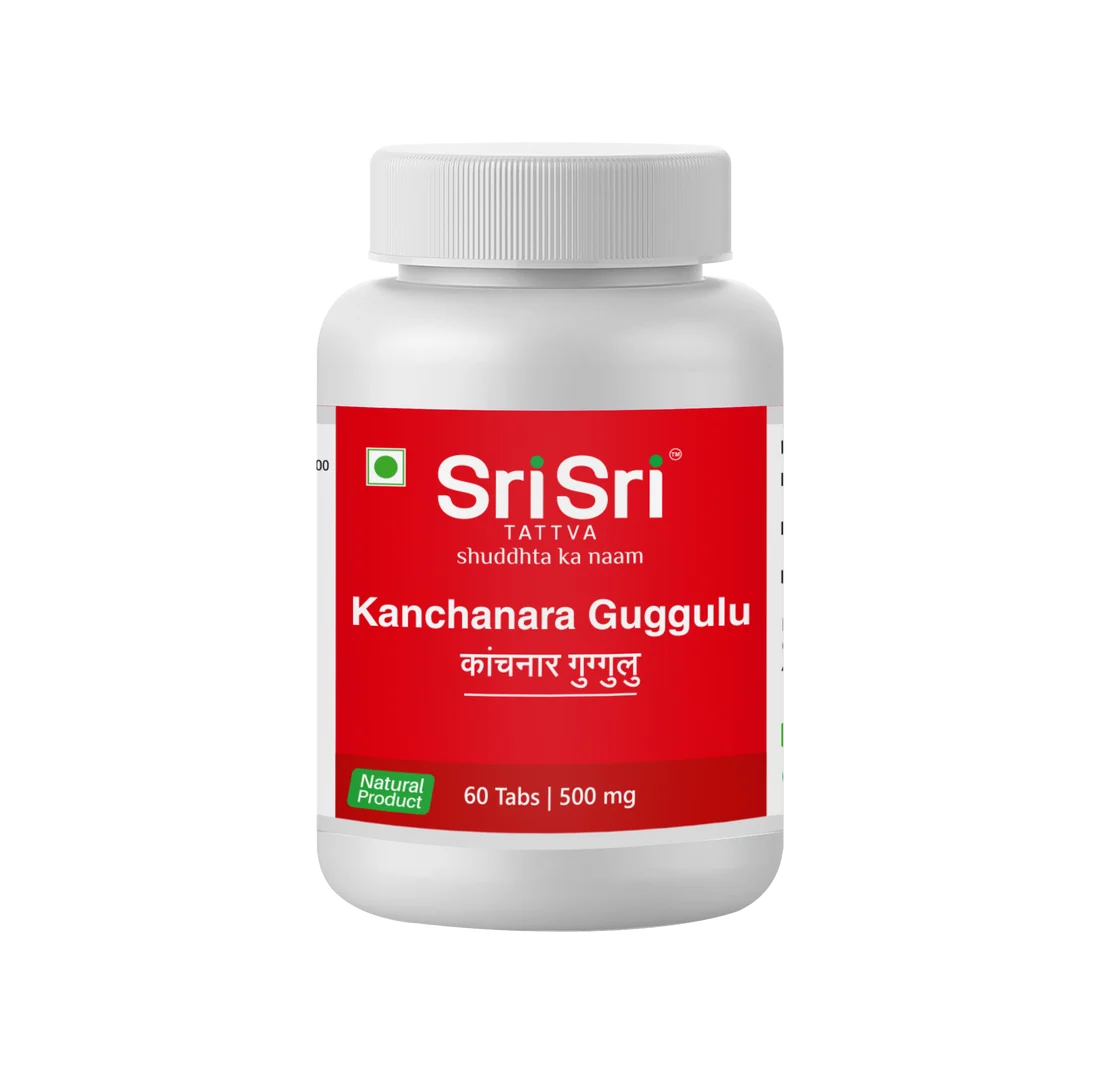 Sri Sri Tattva Kanchanara Guggulu 500mg 60 Tablet pack of 2