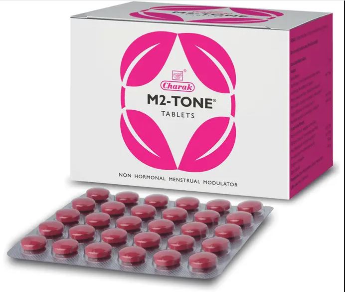 Charak M2-Tone Tablet 90 Tablet | Non Hormonal Menstrual Modulator