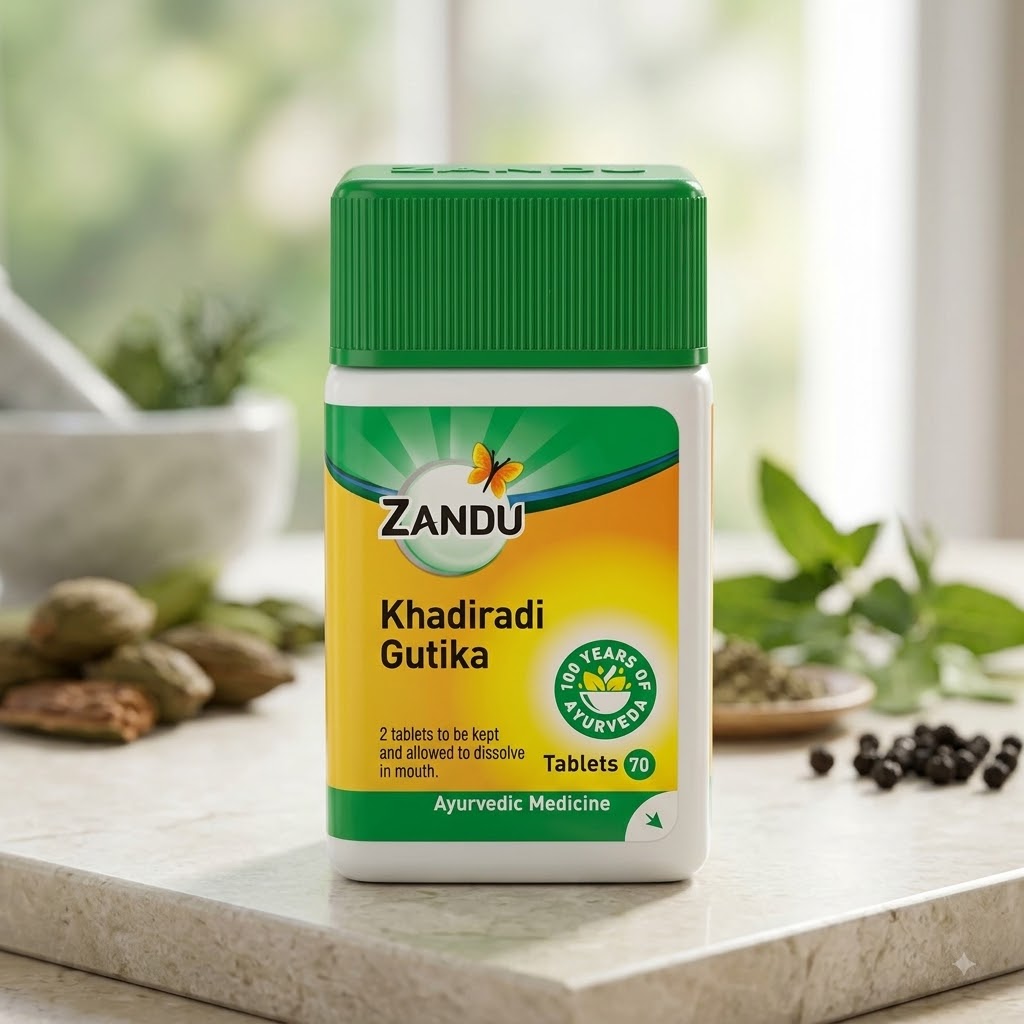 Zandu Khadiradi gutika 70 Tab Pack of 3