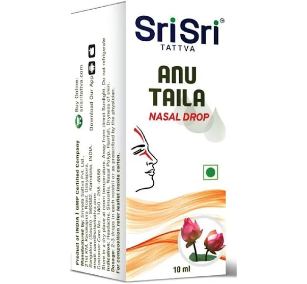 Sri Sri Tattva Anu Taila Nasal Drops pack of 4