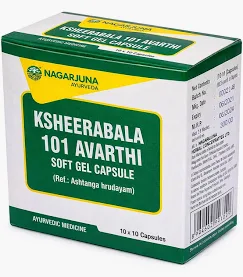 Nagarjuna ksheerabala 101 Avarthi Soft Gel Capsule (Ashtanga Hrudayam)