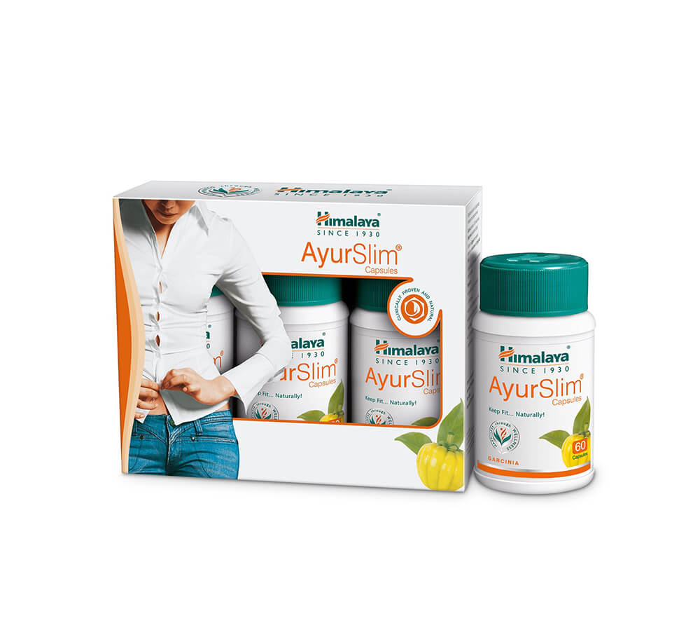 LP Himalaya Ayur slim for Weight Loss Naturally (60 Capsules) - Pack of 3